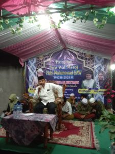Foto sambutan kepala desa saat acara berlangsung