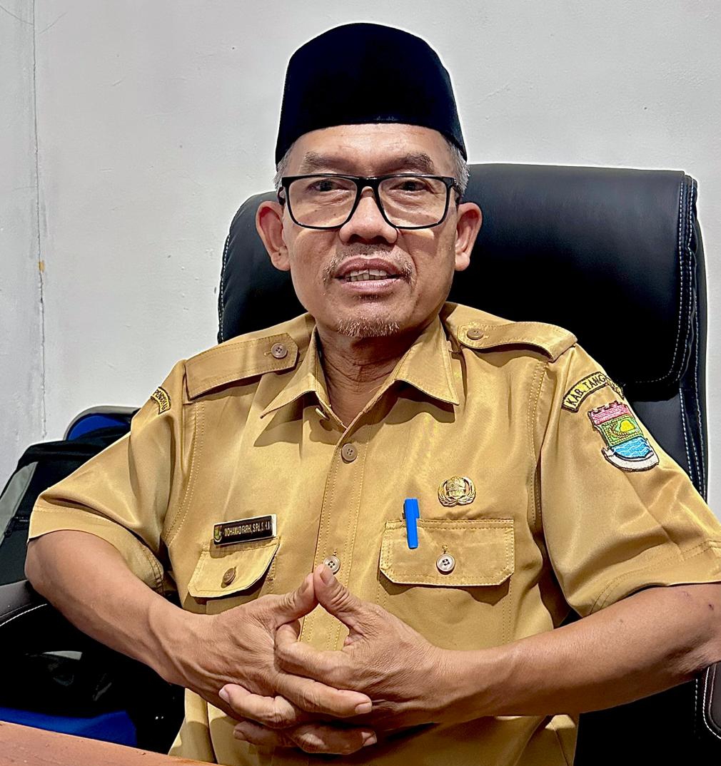 Foto: Mohamad Farhi, S.Pd., S.H.I. (Ketua Gugus 003 Cikupa - Panongan) yang juga Kepala Sekolah SMPN 2 Cikupa